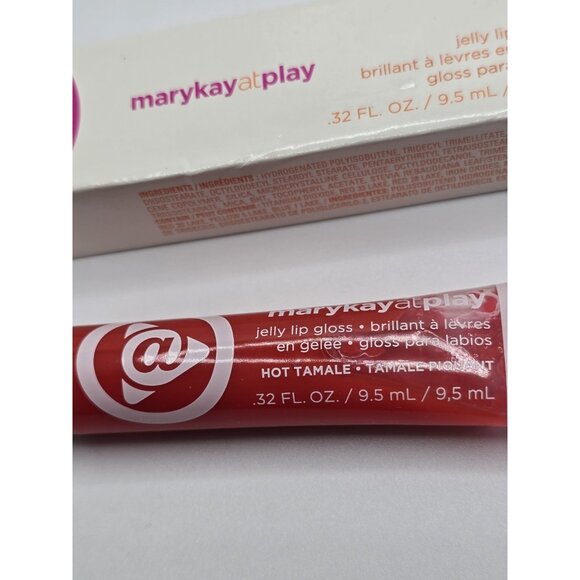 Mary Kay At Play Jelly Lip Gloss .32 fl oz Red Hot Tamale Brand New Old Stock - Picture 2 of 7